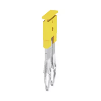 Weidmüller ZQV 2.5/2 poprečni spojnik, 2,5 mm², 2-polni, žuti, 60 komada
