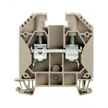 Weidmüller prolazna stezaljka WDU 16, vijčani priključak, 16 mm², 1000 V, 76 A, tamnobež