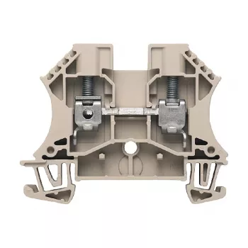 Weidmüller prolazna stezaljka, vijčani priključak, 800 V, 41 A, 6 mm², bež, 100 komada