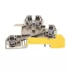 Weidmüller prolazna stezaljka, vijčani priključak, 2,5 mm², 24 A, 800 V, bež, 50 komada