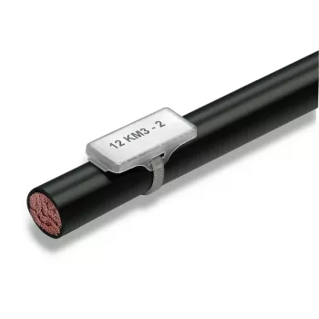 Weidmüller WKM 18/43 oznaka za žice na kopču, crna, polipropilen, 11,5 mm, 100 komada