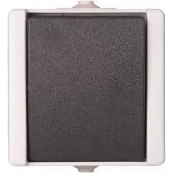 Heinrich Kopp 540656002 izmjenični prekidač, nadžbukni, IP44, 10A, 250V, crno-bijeli, termoplast, Paris dizajn