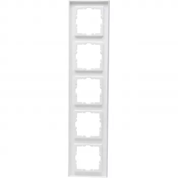 HEINRICH KOPP KOPP okvir s 5 otvora HK07 PURE (370,8 x 86 x 9,5 mm | IP20 | stezna montaža) - čisto bijeli (407229008)