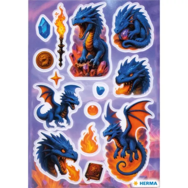 HERMA naljepnice MAGIC Dragon Transpuffy (15795)