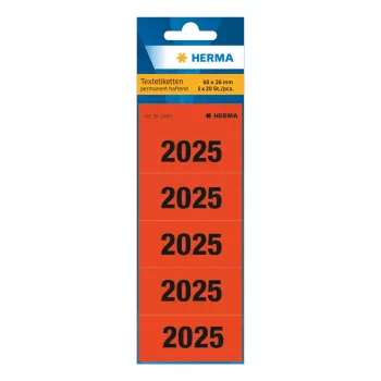 HERMA 100 naljepnica za sadržaj 2025 crvene (1685)