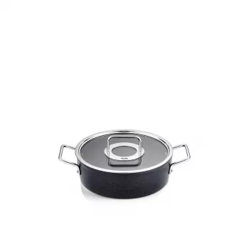 Fissler Adamant CA 24cm lonac za pirjanje sa staklenim poklopcem, 4,2L, prikladan za indukciju, antihaft prevlaka, proizvedeno u Njemačkoj