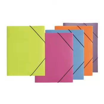 PAGNA Document Folder A3 Polypropylene Blue Elastic Band 5 Pieces