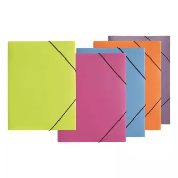 PAGNA Document Folder A3 Polypropylene Green Elastic Band 5 Pieces