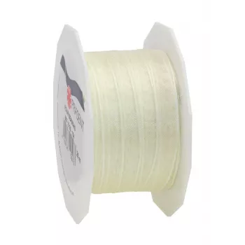 C.E. Pattberg Four Seasons svilena mat poklon vrpca krem 40 mm x 25 m