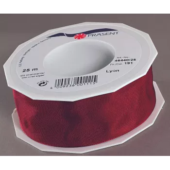 C.E. PATTBERG LYON sjajna poklon vrpca bordo 40 mm x 25 m
