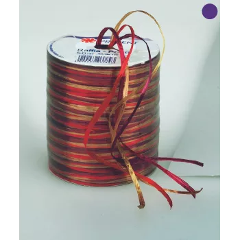 C.E. Pattberg poklon vrpca Raffia sjajna crveno-zlatna 3,0 mm x 50,0 m