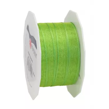 C.E. Pattberg Four Seasons svilena mat poklon vrpca travnatozelena 10 mm x 25 m