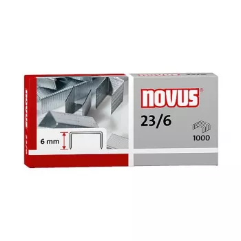Novus Dahle 042-0039 Staple Pack - 6 mm - 1000 Stainless Steel Staples - 30 Sheets Capacity