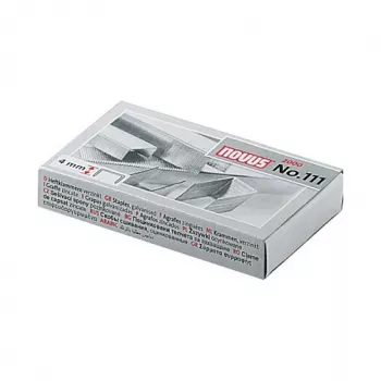 Novus No.111 spajalice - 4 mm - 2000 komada - 15 listova - metal - siva