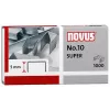 Novus Dahle No.10 SUPER spajalice - 5 mm duljina kraka - nehrđajući čelik - 1000 spajalica - kapacitet 20 listova
