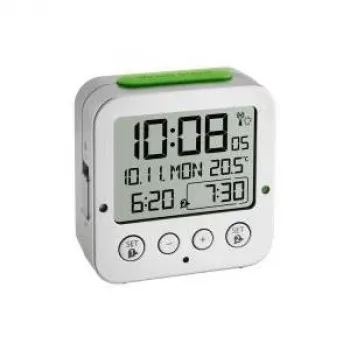 TFA 60.2528.54 Bingo Silver RC budilica s prikazom temperature