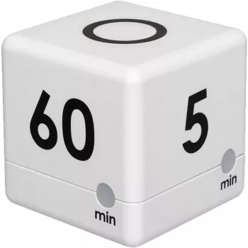 TFA 38.2032.02 kockasti timer digitalni bijelo/sivi