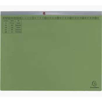 Exacompta 370125B registrator - karton - zeleni - 320 g/m² - 265 mm - 316 mm