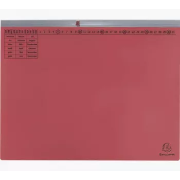 Exacompta 370203B klasična mapa za dokumente - karton - crvena - 320 g/m² - 265 x 316 mm - A4
