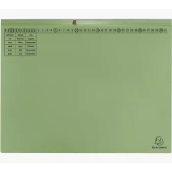 Exacompta 370425B brza mapa A4 karton zelena 320 g/m² metalna spajačica