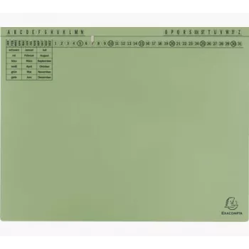 Exacompta 371125B Registrator - karton - zeleni - 320 g/m² - 265 mm - 316 mm