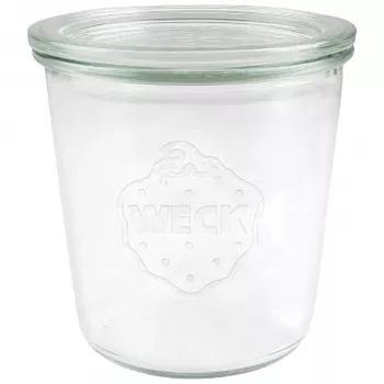 WECK staklenka 580ml set od 6 komada - prozirne staklenke za konzerviranje s poklopcima, kopčama i gumenim brtvama