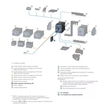Siemens 3RT2916-1BD00 ograničivač prenapona / odvodnik prenapona 127-240VAC 150-250V za SIRIUS 3RT2 kontaktore