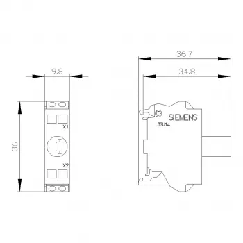 Siemens SIRIUS ACT LED modul s integriranom LED AC/DC 24V bijeli