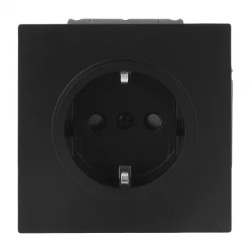 Busch-Jaeger SCHUKO utičnica 20 EUCB-45M Safety+ crna mat