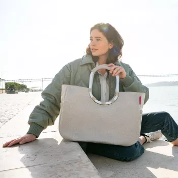 Reisenthel Loopshopper L Herringbone Sand torba za kupovinu