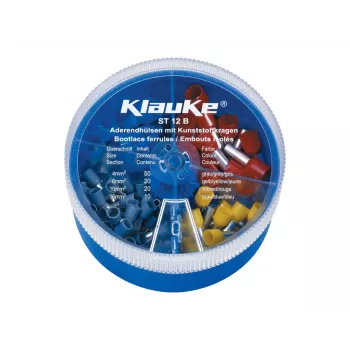 KLAUKE sortiment izoliranih kabelskih ušica 4-16 mm², 275 komada, DIN 46228 dio 4