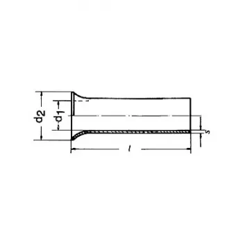 Klauke 7110V izolirana završna čahura 0,75 mm² siva 1000 komada