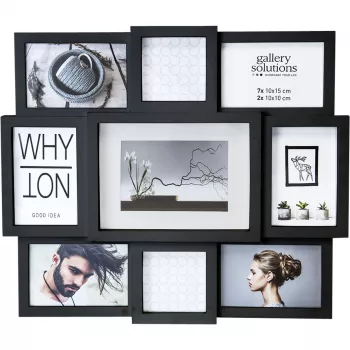 NIELSEN DESIGN Why Not Collage crni smolasti galerijski okvir za slike 8999334