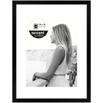 Nielsen Design Aura crni 18x24 drveni okvir za slike s paspartuom 1134000