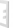 Hager BR65130W9016 zidna priključna obloga čelik BR/A/S 68x130 OT80mm, prometno bijela, 1