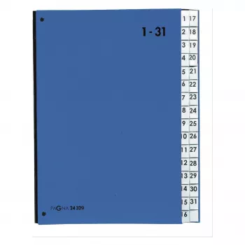 PAGNA stolni organizator 32 pretinca - A4 - karton - plavi - uspravni - 340 mm - 40 mm