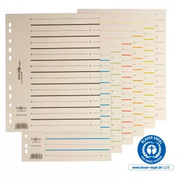 PAGNA razdjelni listovi A4 karton bež 100 komada nebušeni 180 g/m² 44063-09