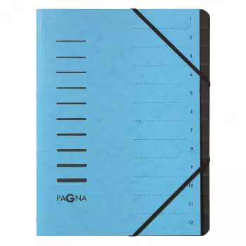 Pagna 40059-18 registrator 12 pretinaca 1–12, A4, svijetloplavi