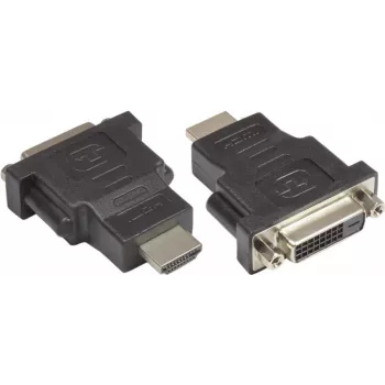 GoodConnections DVI-D na HDMI video adapter, DVI-D utičnica na HDMI utikač, 24+1 pin, crni
