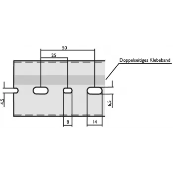 LICATEC kanal za kabele Š 25 x V 75 mm DIN 7640-1