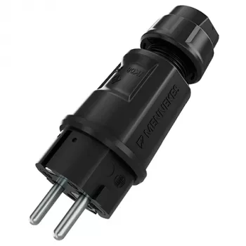 Mennekes SCHUKO utikač crni 2P+PE IP54 (152072)
