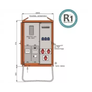 Walther WAV0100R1 prijenosni razdjelnik struje 22kVA