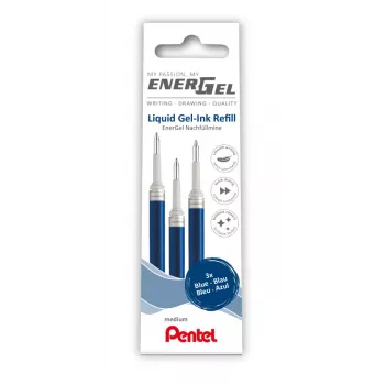 Pentel 3 EnerGel gel olovka ulošci plavi 0,7 mm