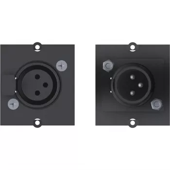 Bachmann Modular Faceplate Snap-In 3-Pin XLR ženski crni