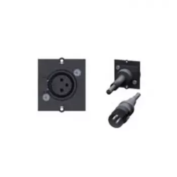 Bachmann Modular Faceplate Snap-In 3-Pin XLR ženski crni