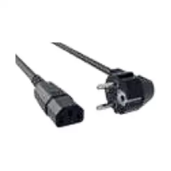 Bachmann H05VV-F 3G1.5 strujni kabel CEE 7/7 na C13, 1,5 m, crni
