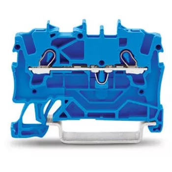 WAGO 2001-1204 4-vodički push-in CAGE CLAMP priključni blok, sivi, 500V, 24A, 0,25-2,5 mm², za montažu na DIN tračnicu