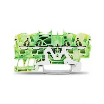 WAGO 2002-1407 4-vodička zaštitna stezaljka 0,25-2,5 mm² 4 mm² zeleno-žuta