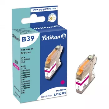 Pelikan kompatibilna tintna patrona za Brother LC223M magenta 10ml 550 stranica