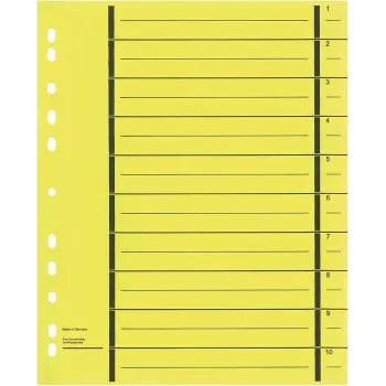 WEKRE 50 razdjelnih listova, A4, 190 g/m², žuti (951020850IF)